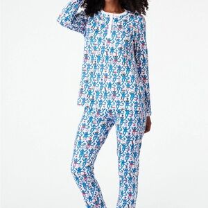 Roller Rabbit Dallas Monkey Pajama Set